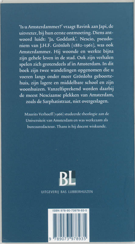 Is u Amsterdammer? Ja, Goddank / Nescio-cahier / 3 achterkant