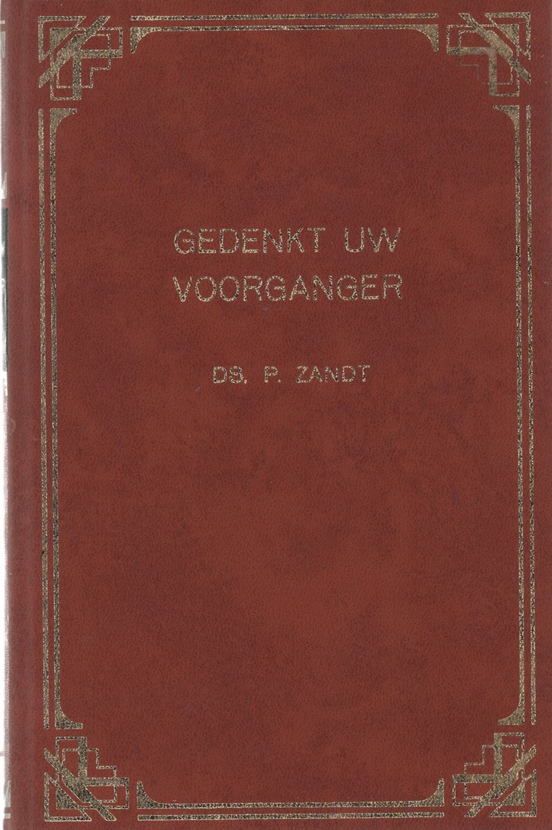 boekenbalie_9789064230554_cover Gedenkt uw voorganger