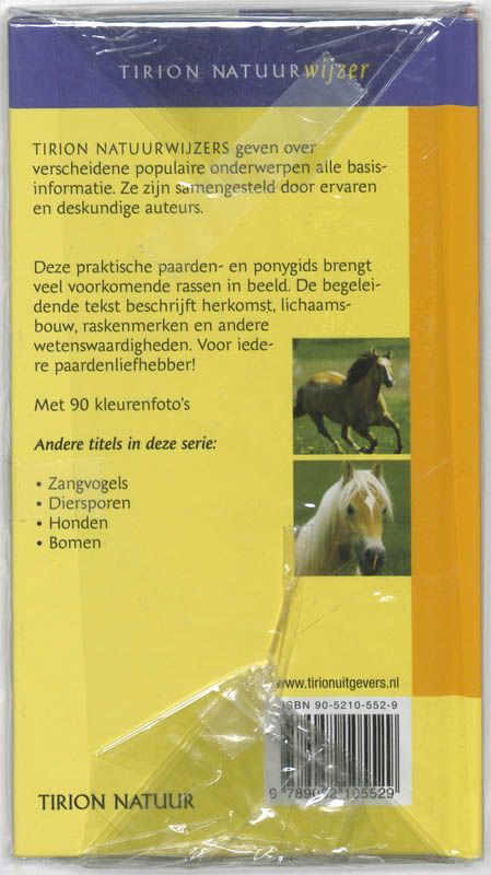 Paarden en pony's / Tirion Natuurwijzer achterkant