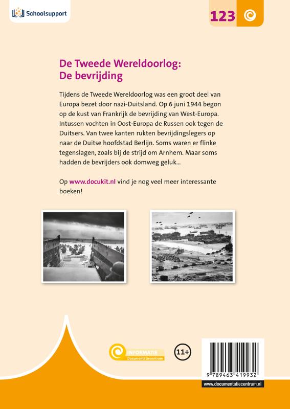 De Tweede Wereldoorlog: De bevrijding / Informatie achterkant