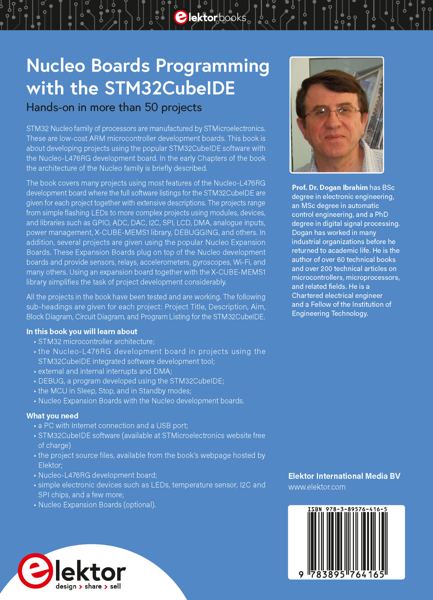 Nucleo Boards Programming with the STM32CubeIDE achterkant