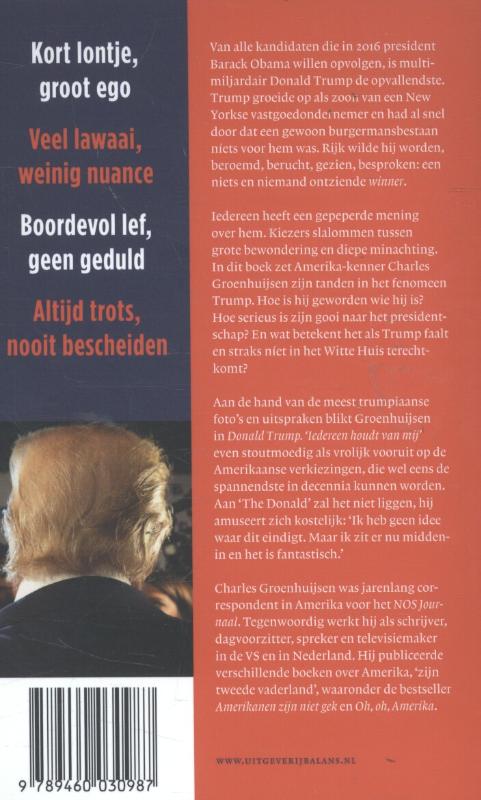 Donald Trump achterkant