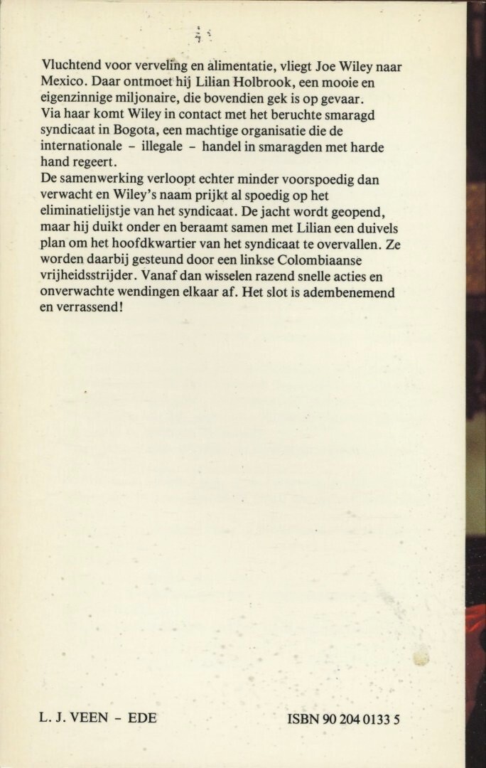 Het smaragd-syndicaat achterkant