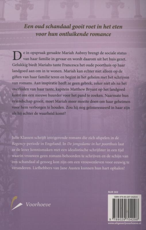 De jongedame in het poorthuis De jongedame in het poorthuis achterkant