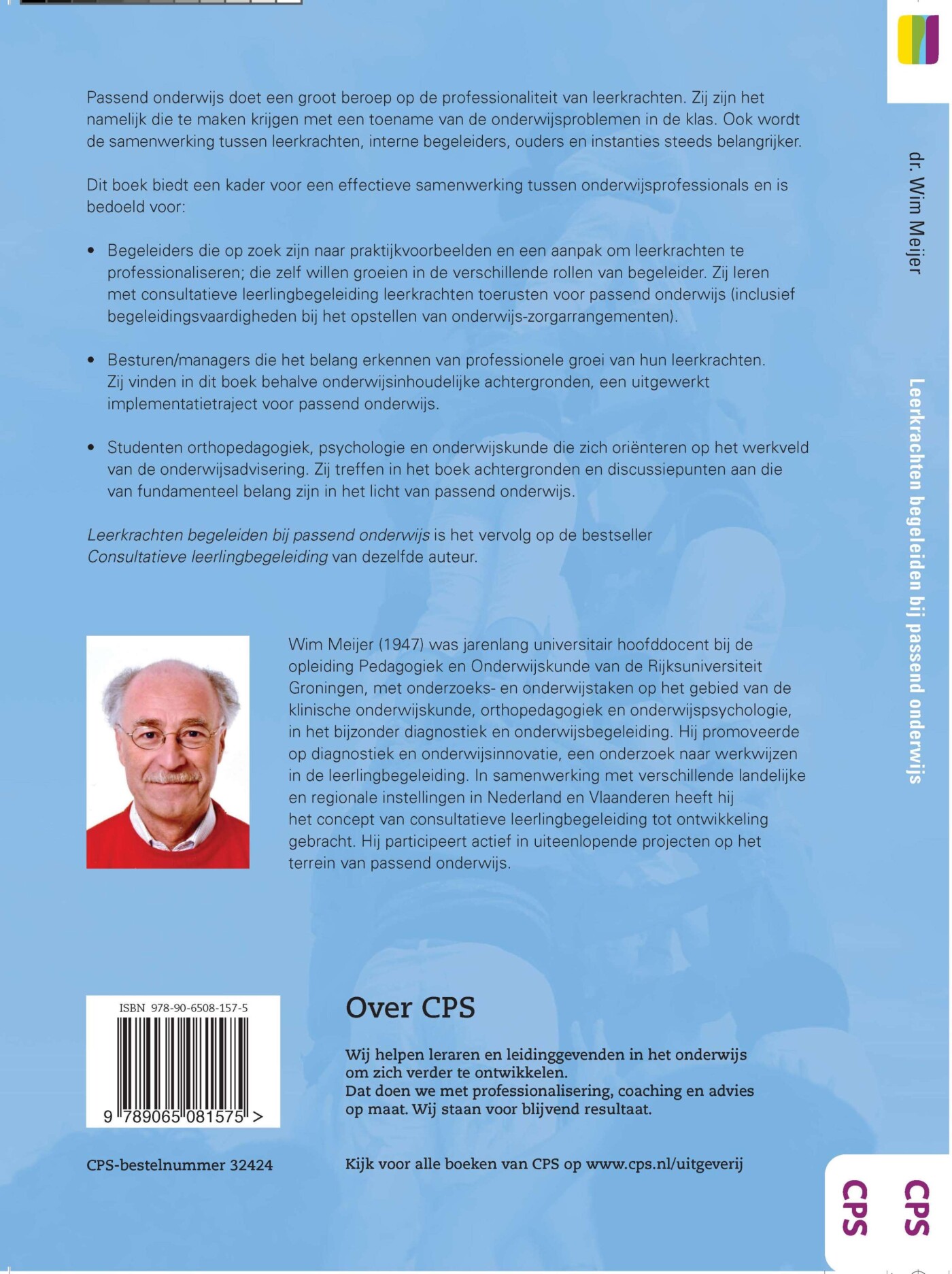 Leerkrachten begeleiden bij passend onderwijs achterkant