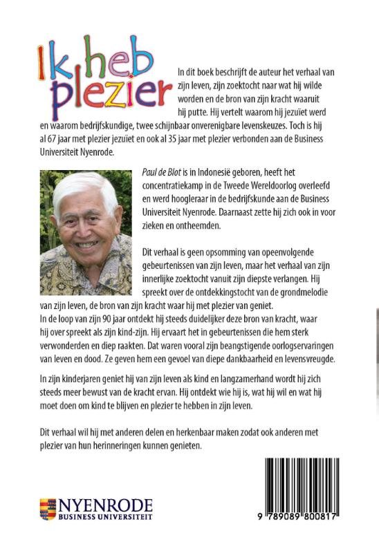 Ik heb plezier achterkant