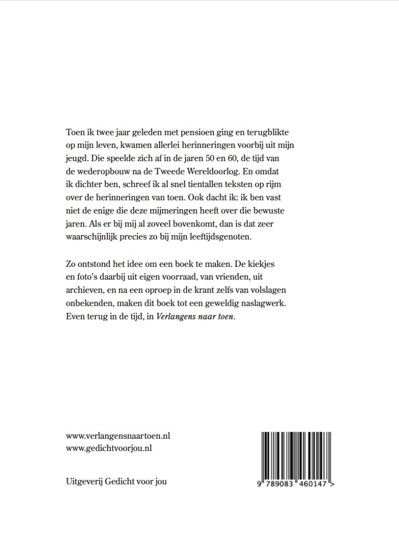 Verlangens naar toen achterkant