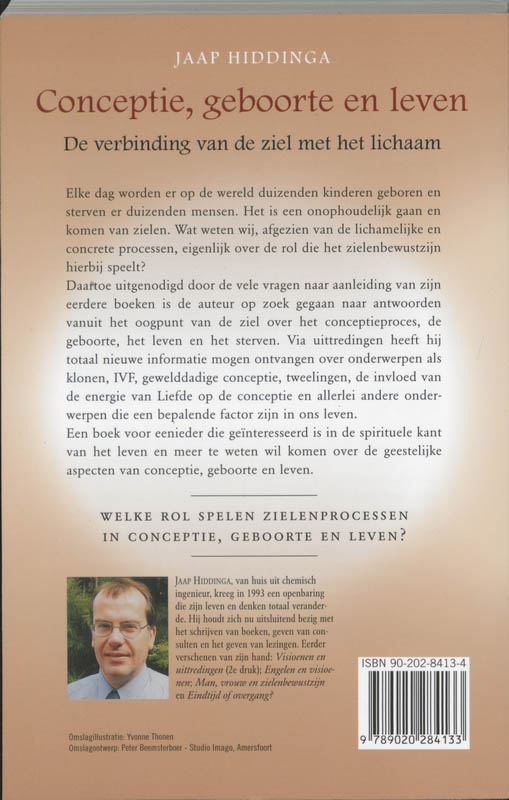 Conceptie, geboorte en leven Conceptie, geboorte en leven achterkant