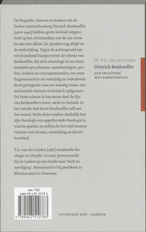 Dietrich Bonhoeffer achterkant