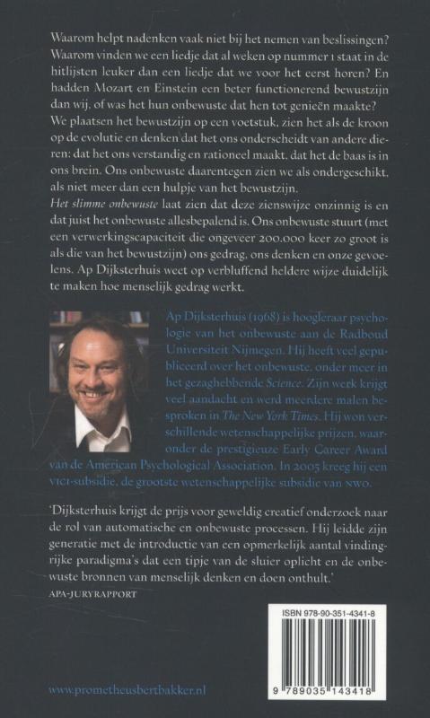 Het slimme onbewuste Het slimme onbewuste achterkant