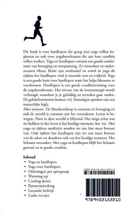 Yoga en hardlopen achterkant
