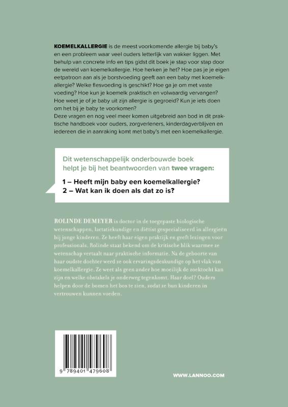 Blij koemelkvrij / Mama Baas achterkant