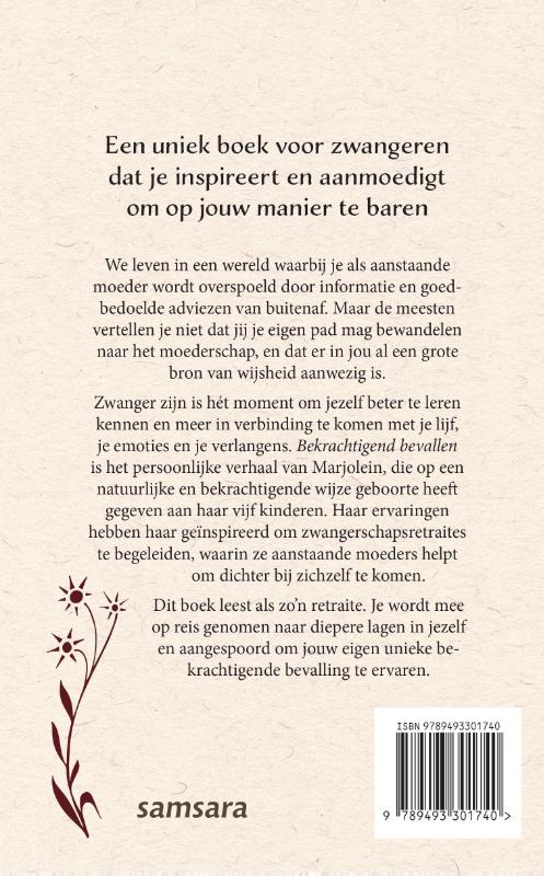 Bekrachtigend bevallen achterkant