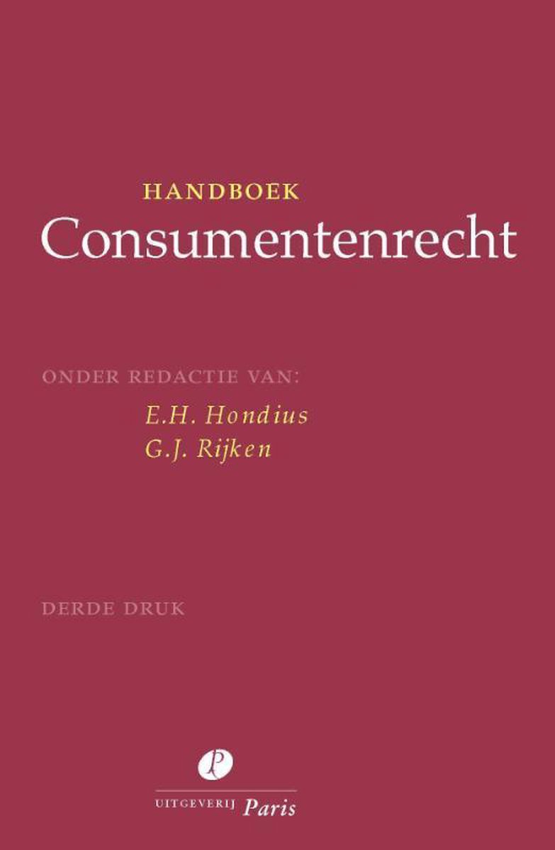 Handboek Consumentenrecht