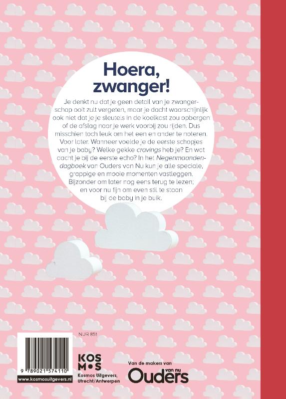 Negen maanden dagboek Negen maanden dagboek achterkant