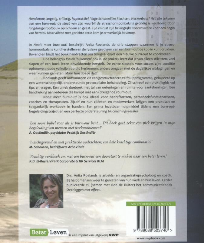 Nooit meer burn-out! Nooit meer burn-out! achterkant