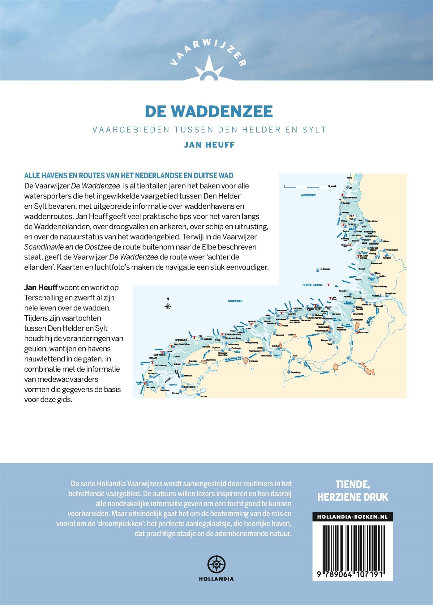 De Waddenzee / Vaarwijzer achterkant