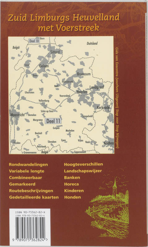 Wandelgids Voor Zuid Limburgs Heuvelland Met Voerstreek achterkant