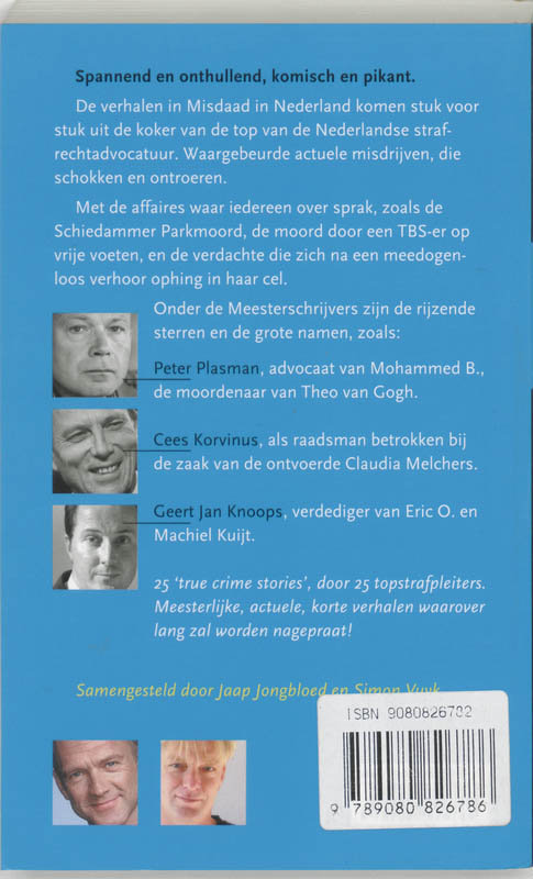 Misdaad in Nederland Misdaad in Nederland achterkant