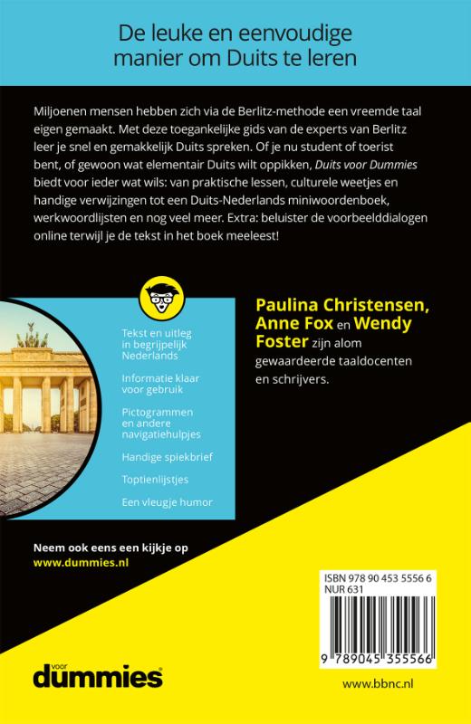 Duits voor dummies Duits voor dummies achterkant