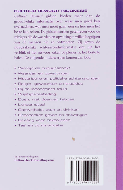 Indonesie / Cultuur Bewust! achterkant
