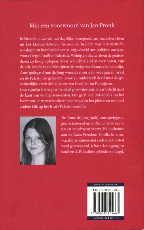 Geen Vijanden achterkant