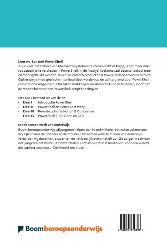 Leer werken met PowerShell versie 2021 / versie 2021 achterkant