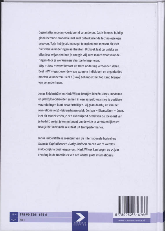 Why + how = wow! Why + how = wow! achterkant