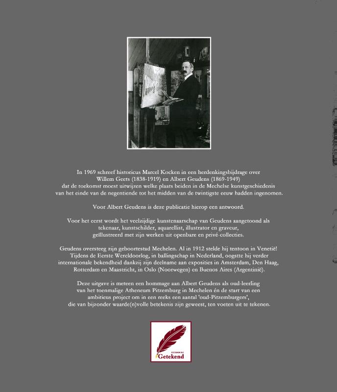 Getekend Albert Geudens achterkant
