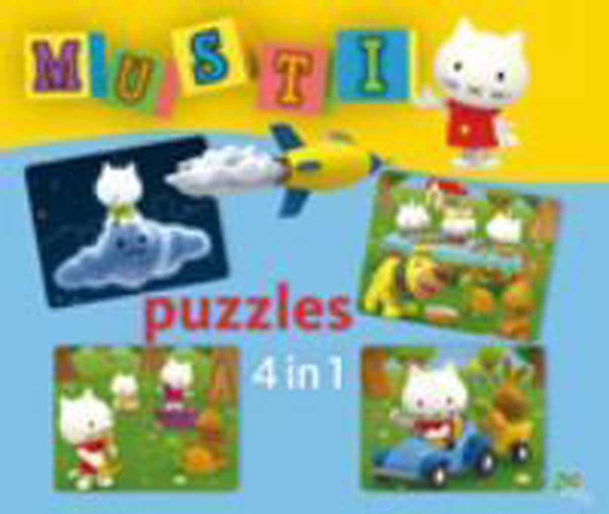 Musti's Puzzelboek Puzzles 4 In 1