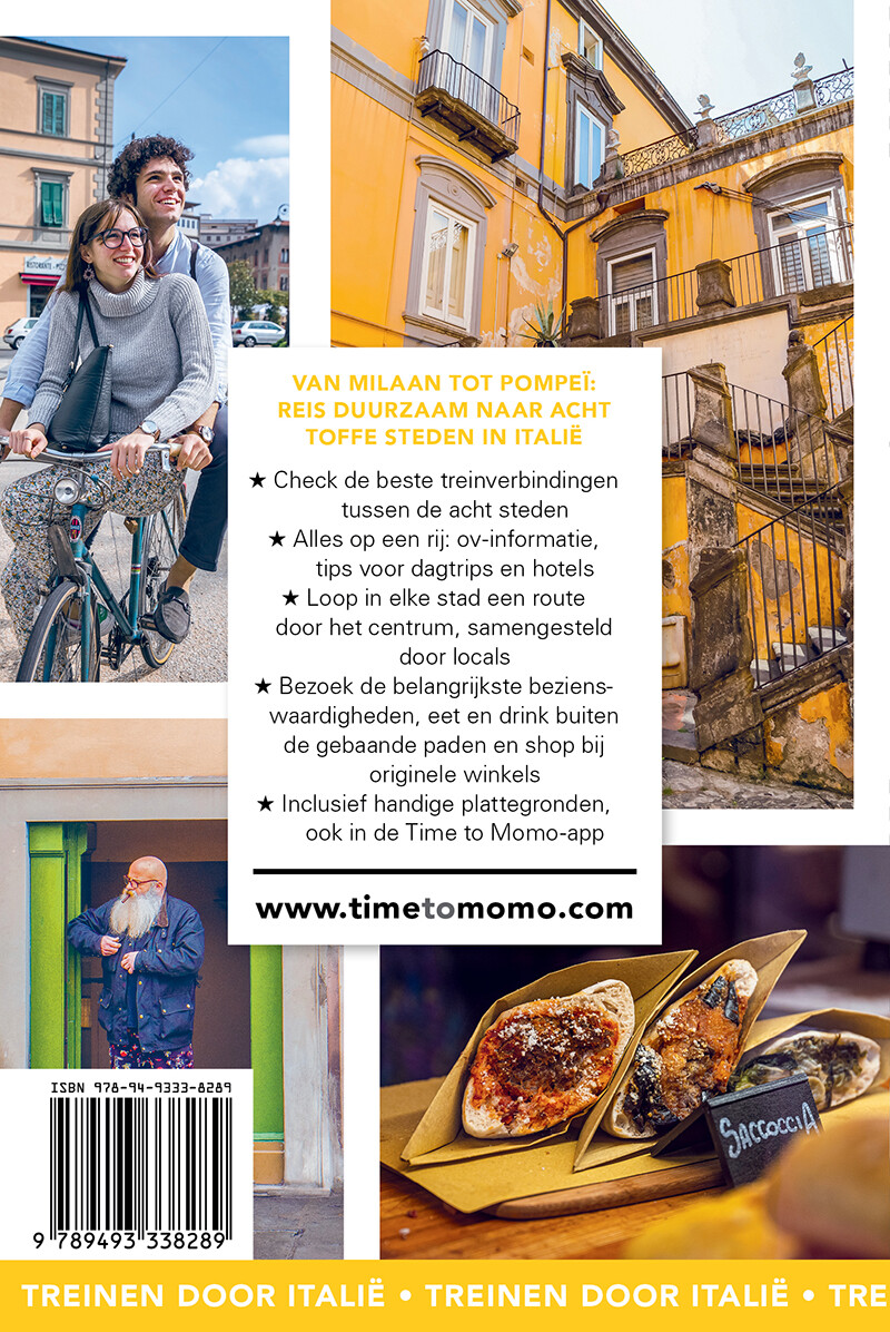 Italië / time to momo treinreisgids achterkant