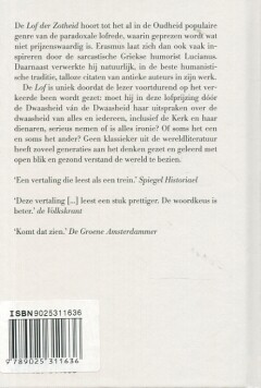 Lof der Zotheid / Salamander Klassiek achterkant