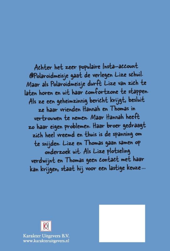 Polaroidmeisje achterkant
