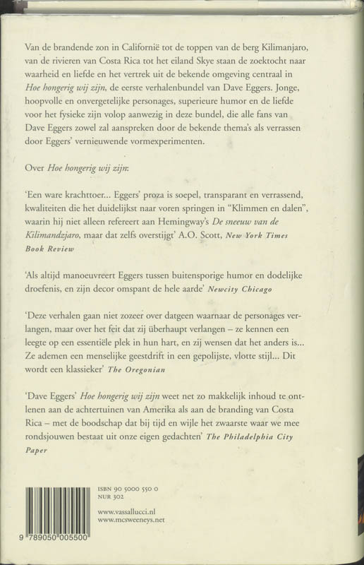 Hoe hongerig wij zijn achterkant