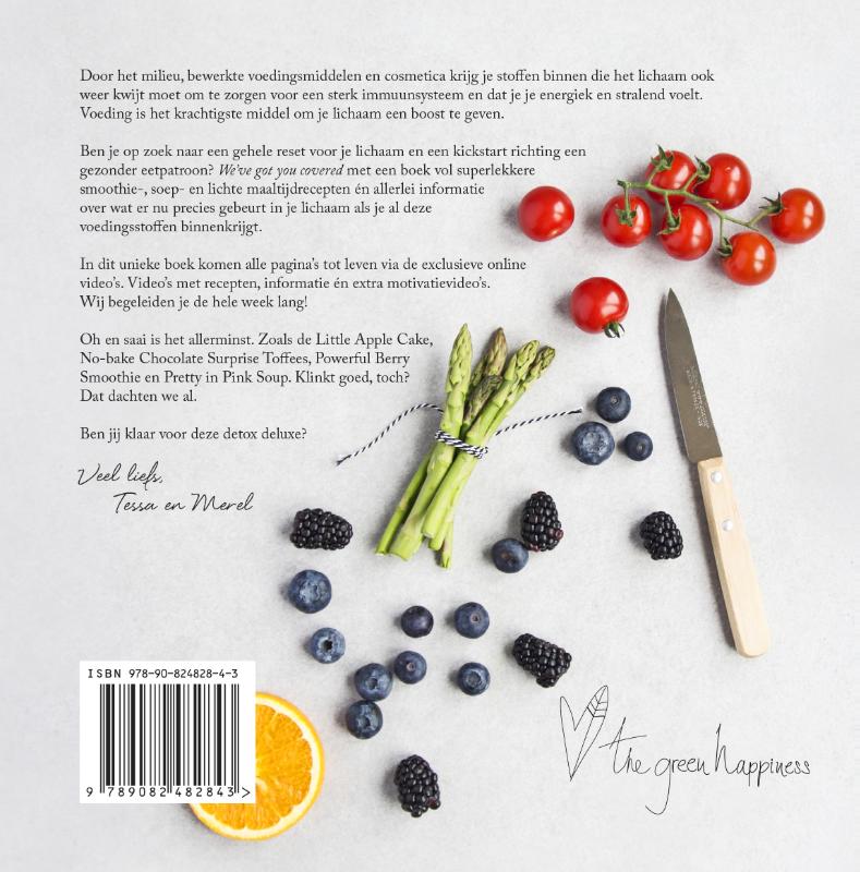 The green happiness detox book The green happiness detox book achterkant