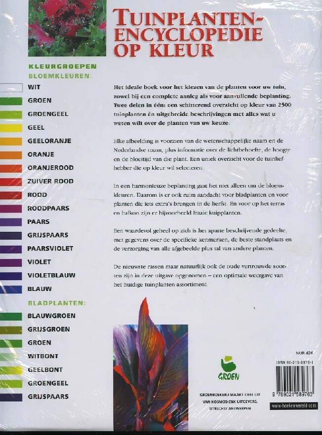 Tuinplantenencyclopedie op kleur / Groenboekerij achterkant