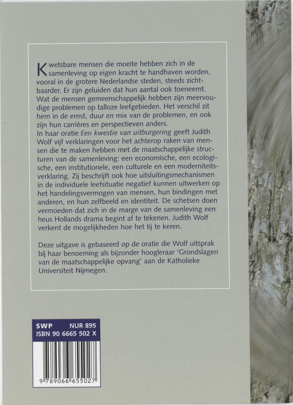 Kwestie Van Uitburgering achterkant