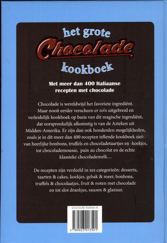 Het Grote Chocolade Kookboek achterkant