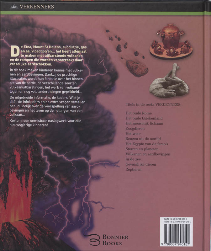 Vulkanen & aardbevingen / Verkenners Vulkanen achterkant