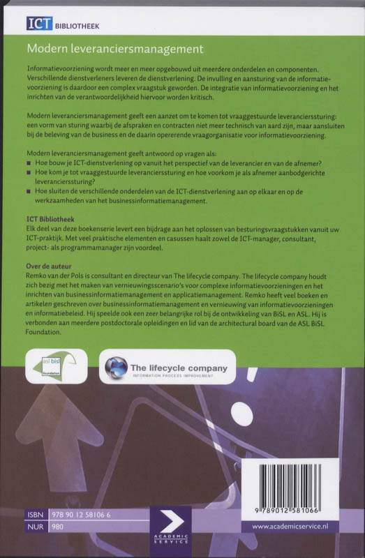 Modern leveranciersmanagement / ICT Bibliotheek / 42 Modern leveranciersmanagement / ICT Bibliotheek / 42 achterkant
