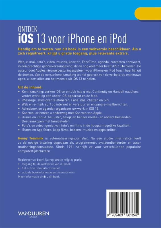 Ontdek  -   Ontdek iOS 13 achterkant