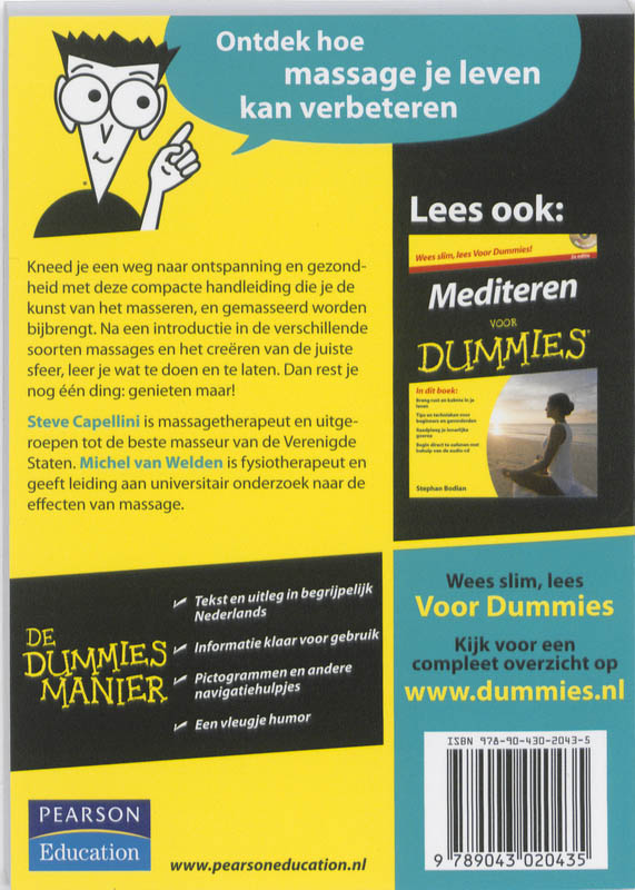 De kleine masseren voor Dummies / Voor Dummies De kleine masseren voor Dummies / Voor Dummies achterkant