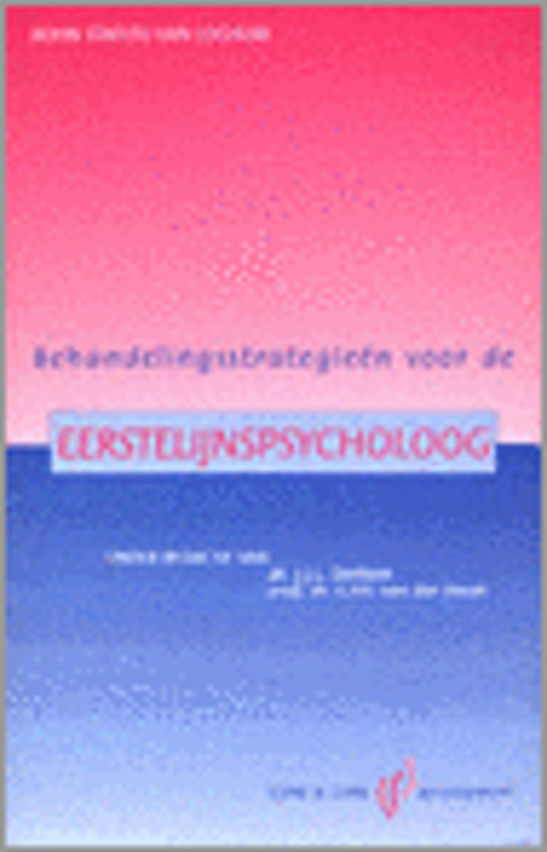 Behandelingsstrategieën voor de eerstelijnspsycholoog