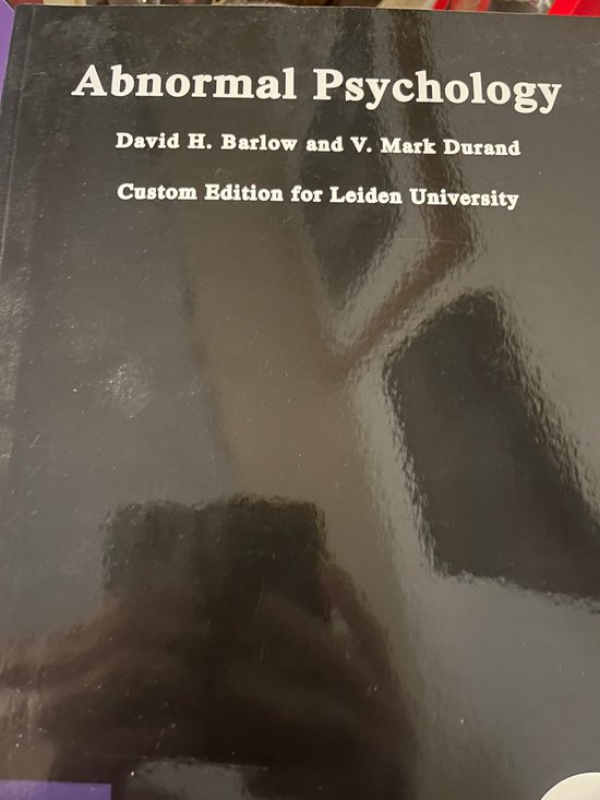 Custom Abnormal Psychology