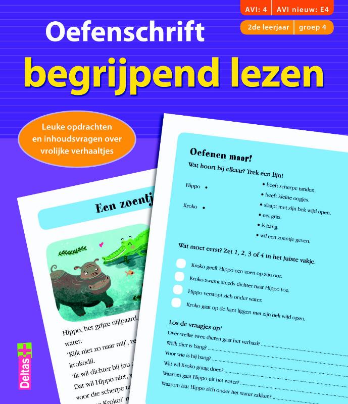 boekenbalie_9789044749144_cover Oefenschrift begrijpend lezen (AVI:4 AVI nieuw:E4) (2de leerjaar - groep 4) / Oefenschrift begrijpend lezen