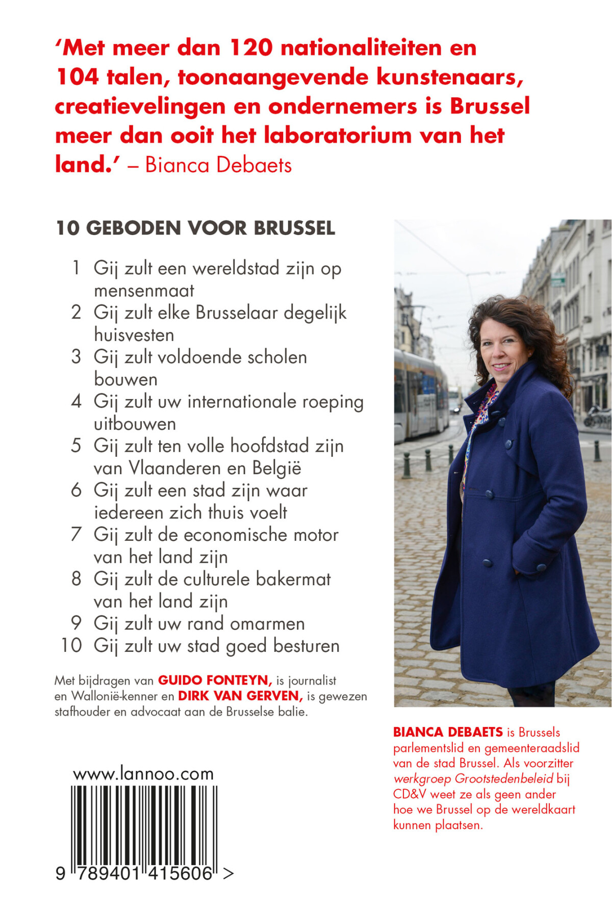10 geboden voor Brussel achterkant