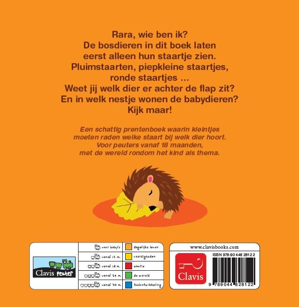 Zie je mijn staart? / Clavis peuter achterkant