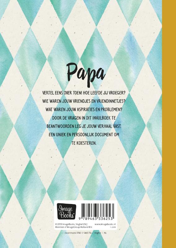 Papa schrijft achterkant