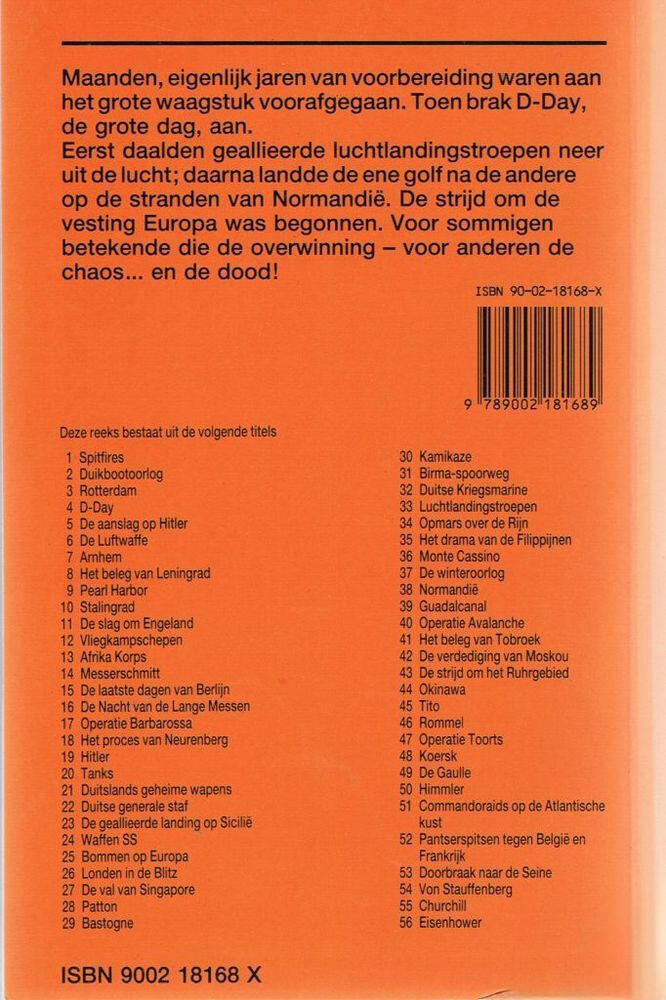 D-day / Bibliotheek van de Tweede Wereldoorlog / 4 achterkant