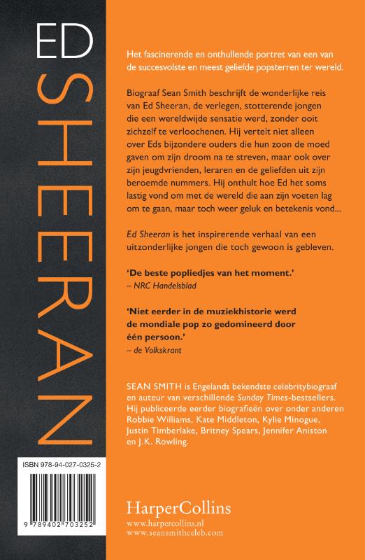 Ed Sheeran achterkant